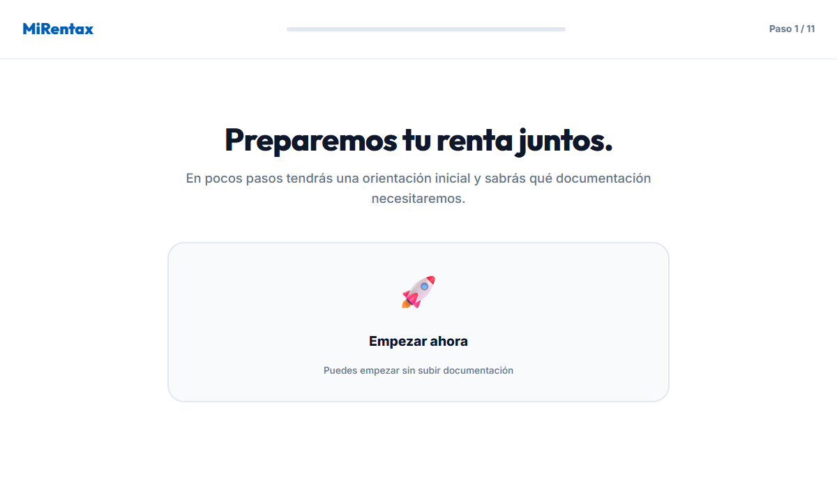 Captador publico real de MiRentax